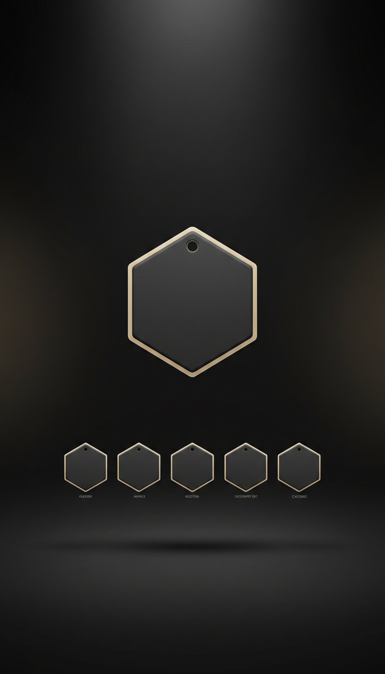 Hexagonale Duftkarte Midnight